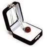Аромакулон "Фантазия", камень - сердолик, на цепочке, в подарочной упаковке, 6,5х5,5 см