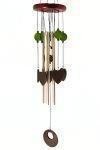Колокольчики ветра "Сердца", бамбук, металл, 75 см