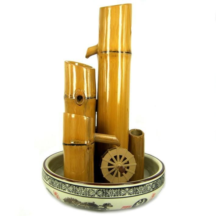 Фонтан бамбук, керамика 34см