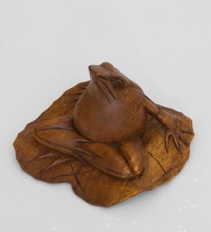 Статуэтка "Лягушка на листе" 10 см суар