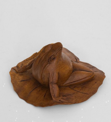 Статуэтка "Лягушка на листе" 10 см суар