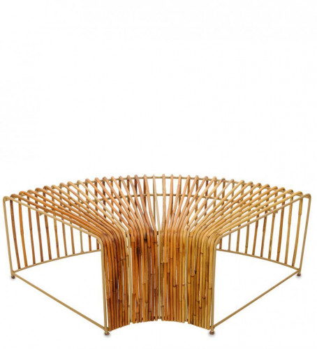 Декоративная скамья "Бамбук" без спинки