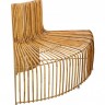 Декоративная скамья "Бамбук" со спинкой