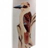 Панно настольное  райская птица Бали дерево Албезия роспись 50cm-23см