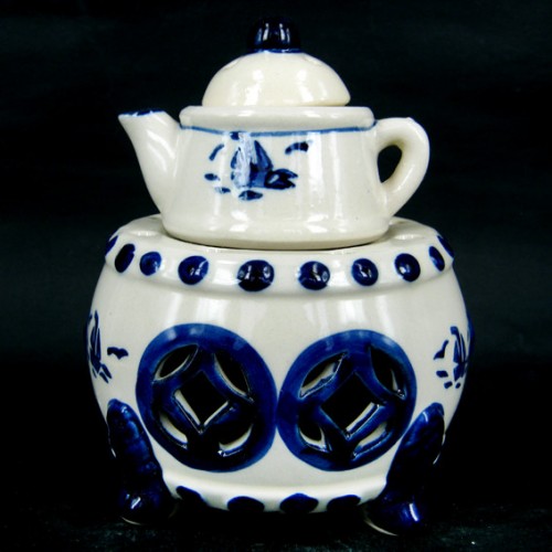 300-60 Аромалампа Чайник 14см керамика