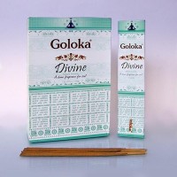 Благовония Goloka  Divine блок 12 шт светлые с пыльцой для развития ясновидения
