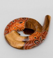 Муз. инструмент "Диджериду" (красное дерево, Папуа)