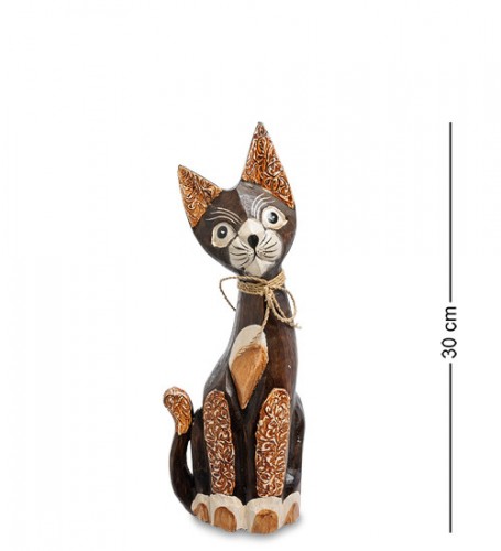 Статуэтка "Кошка" 30см (албезия, о.Бали)