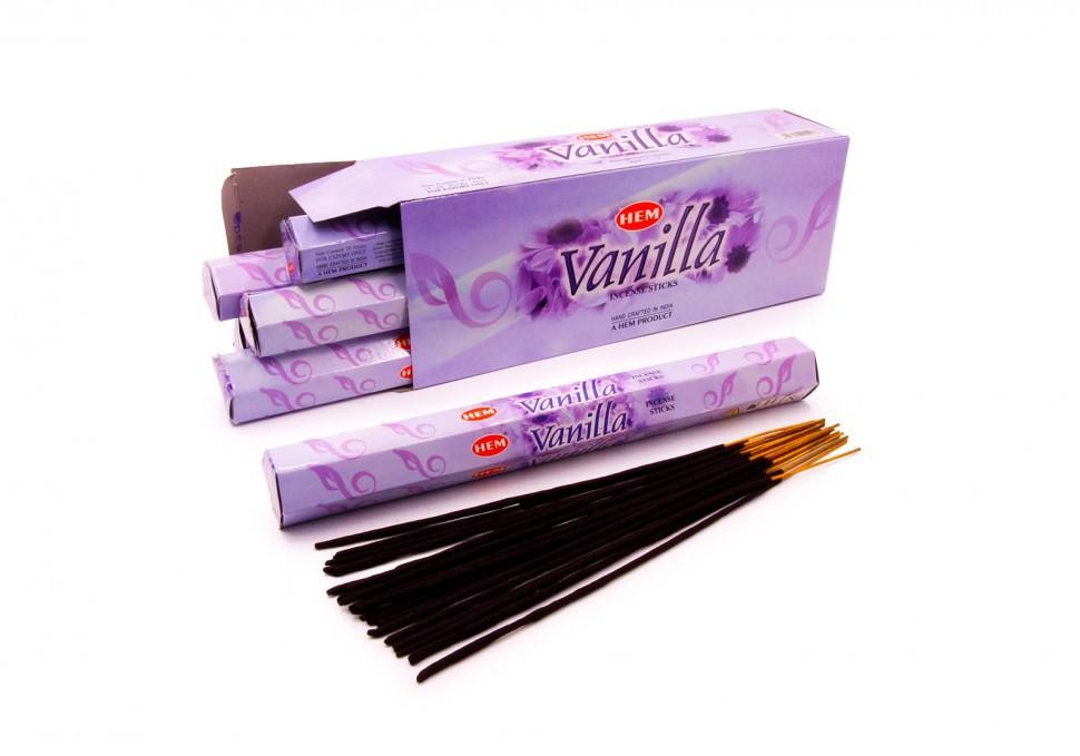 Благовония HEM, шестигранники, Ваниль (Vanilla)