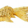 Рыба золотая с инкрустацией