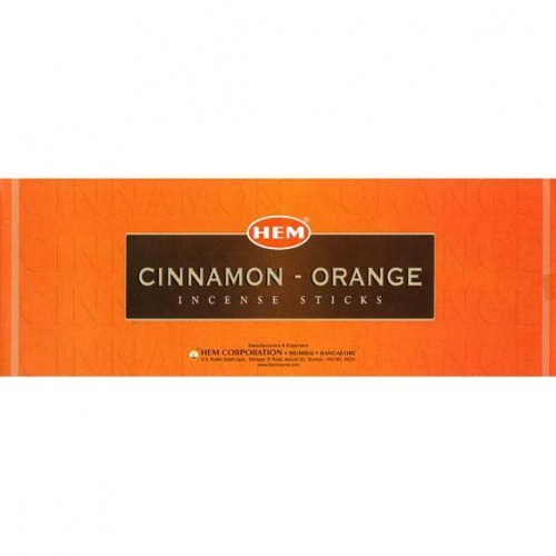 Благовония HEM, шестигранники, Cinnamon Orange КОРИЦА-АПЕЛЬСИН