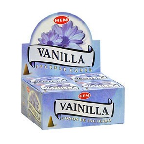 БЛАГОВОНИЯ конусы HEM cones Vanilla ваниль 12шт