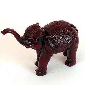 Слон, цвет - красный, 7 см
