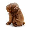 Сувенир из дерева  Собака - символ любви дружбы и гармонии 30см